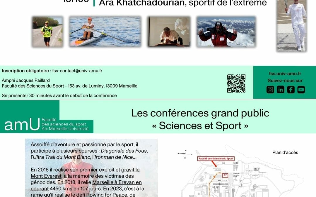 Conférence à la Faculté des Sciences du Sport Aix Marseille Université